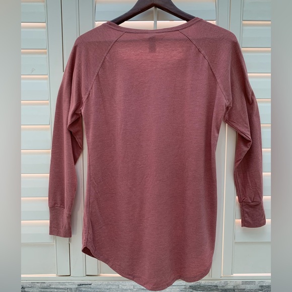 Crown logo scoop neck, Iron Sharpens Iron long sleeve tunic, scooped long hem - Picture 2 of 7